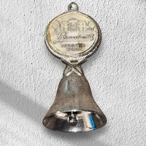 Souvineer Graceland Elvis Silver Tone Bell Memphis TN Approx 3"